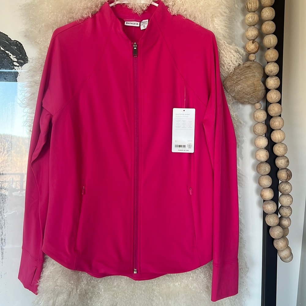 Spring 2023 Line. Athleta Salutation Jacket, Salvia Pink, Size: XL